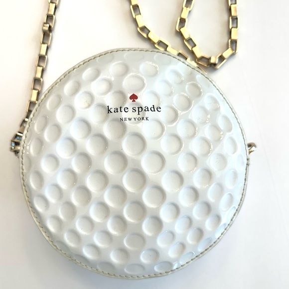 Kate Spade On Par Dotty Golf ball Crossbody bag purse - Picture 3 of 12